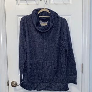 GapBody Cowl-Neck Shimmering Terry Pullover